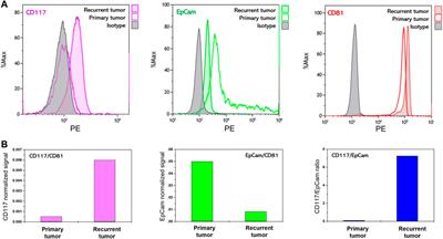 Expression level of CD117 (KIT) on ovarian cancer extracellular vesicles correlates with tumor aggressiveness